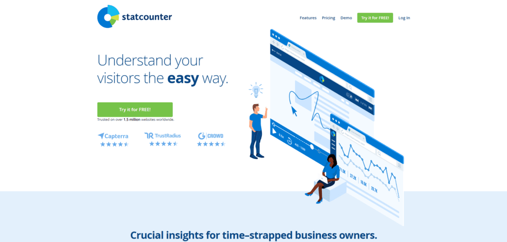 Statcounter homepage